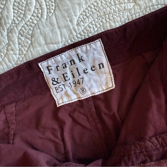 Frank & Eileen - Kinsale Performance Straight Leg Pants - Burgundy - Picture 7 of 14